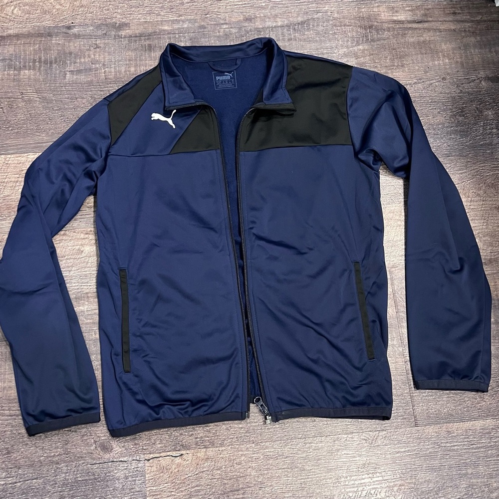 Puma Men's Navy and Black Windbreaker